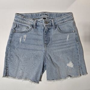 EUC Art Class L(10/12) distressed jean shorts